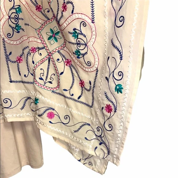 Chicos Gorgeous embroidered boho layered top Sm O - Picture 10 of 15